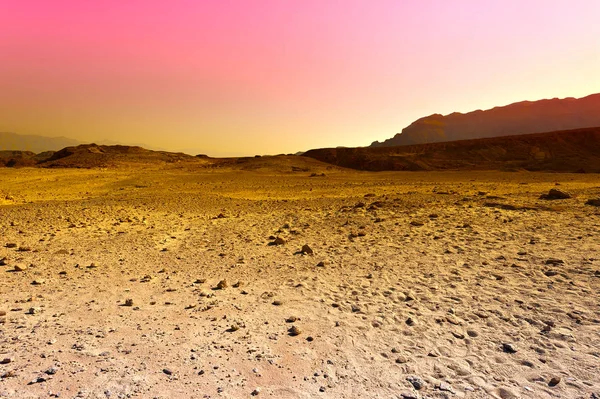 Colorate Colline Rocciose Del Deserto Del Negev Israele Paesaggio Mozzafiato — Foto Stock