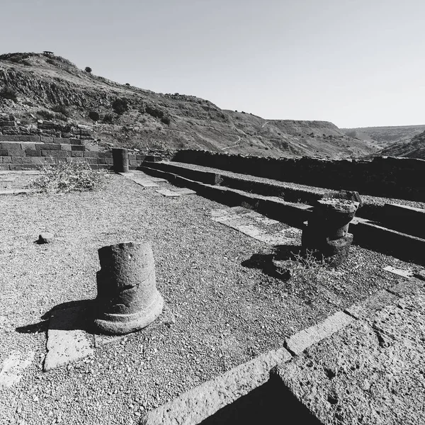 Gamla Naturreservat Ligger Golanhöjderna Israel Visa Arkeologiska Platser Och Resterna — Stockfoto