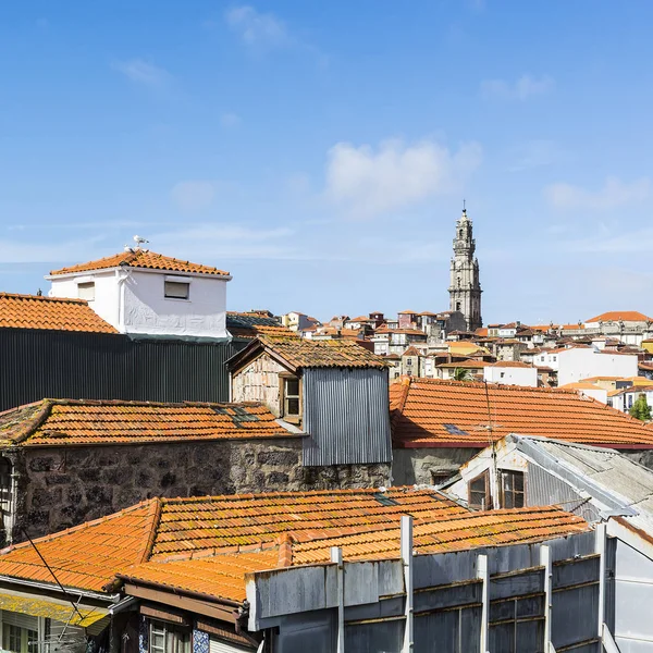 Pohled Historické Centrum Města Porto Tradiční Portugalské Fasády Zdobí Keramické — Stock fotografie