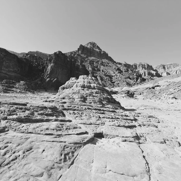 Soledad Vacío Las Colinas Rocosas Del Desierto Del Neguev Israel — Foto de Stock