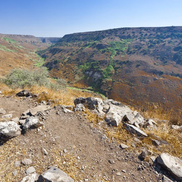 Gamla Nature Reserve Located Golan Heights Israel View Archaeological Sites — Stock Photo, Image