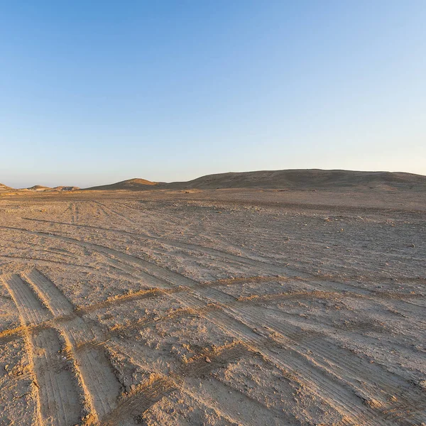 Desolate Infinity Rocky Hills Negev Desert Israel Dech Beroucí Krajina — Stock fotografie