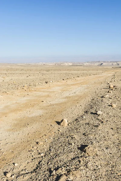 Klippiga Kullar Negevöknen Israel Häpnadsväckande Landskap Klippformationer Södra Israel Dammiga — Stockfoto