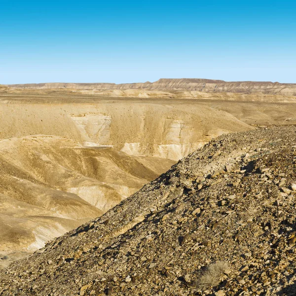 Srail Deki Negev Çölü Nün Rocky Tepeleri Güney Srail Deki — Stok fotoğraf