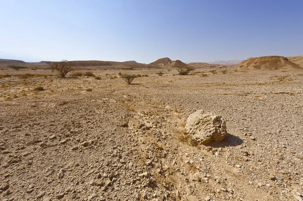 Malinconia Vuoto Delle Colline Rocciose Del Deserto Del Negev Israele — Foto Stock