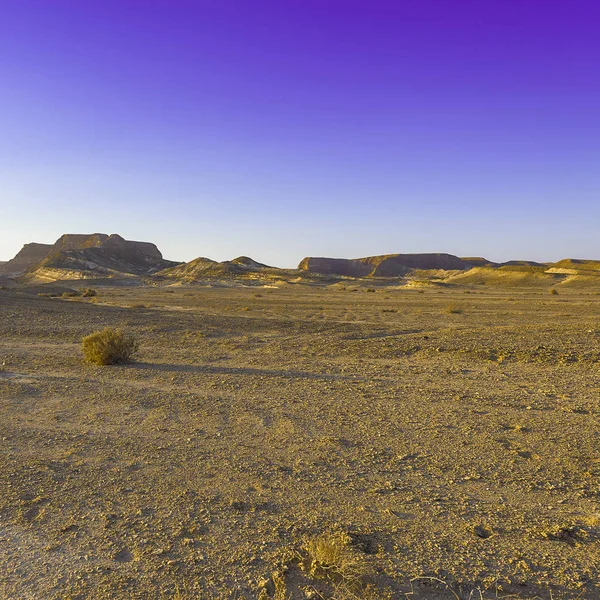 Trostlose Unendlichkeit Der Felsigen Hügel Der Negev Wüste Israel Atemberaubende — Stockfoto