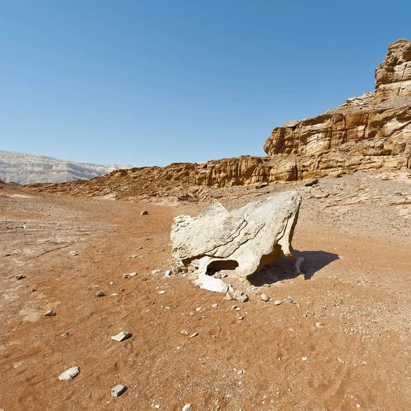 Melancolia Vazio Das Colinas Rochosas Deserto Negev Israel Paisagem Tirar — Fotografia de Stock