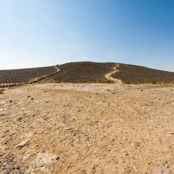 Skaliste Wzgórza Pustyni Negev Izraelu Zapierający Dech Piersiach Krajobraz Formacji — Zdjęcie stockowe