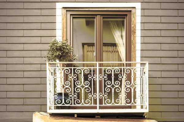 Typical Window House Small Town Austria Home Austrian City Wolfgang — Stock Photo, Image