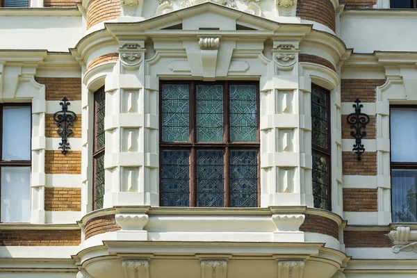 Fachada Clássica Edifício Residencial Capital Austríaca Viena — Fotografia de Stock