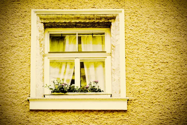 Типичное окно в Австрии . — стоковое фото