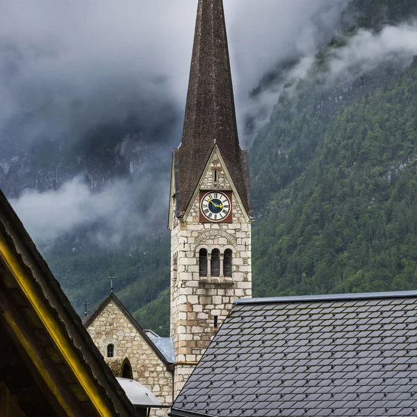 Evangelická církev v Hallstattu — Stock fotografie