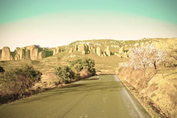 Väg som leder till Canyon — Stockfoto