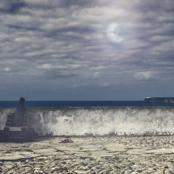 Portugisiska fästningen Sagres på Atlanten stranden — Stockfoto