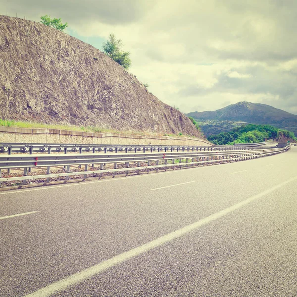 Highway Italian Apennines Instagram Effect — Stockfoto