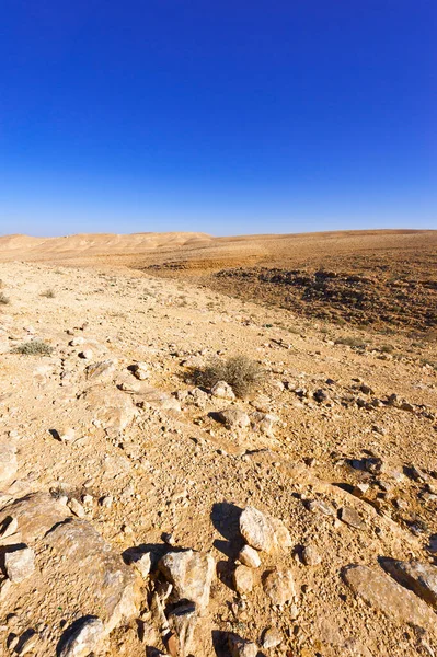 Felsige Hügel Der Negev Wüste Israel Atemberaubende Landschaft Der Wüstenfelsformationen — Stockfoto