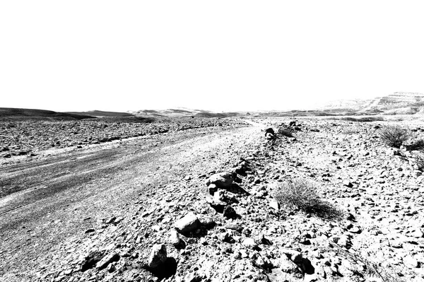 Rocky Hills Negev Desert Israel Breathtaking Landscape Desert Rock Formations — Stock Photo, Image