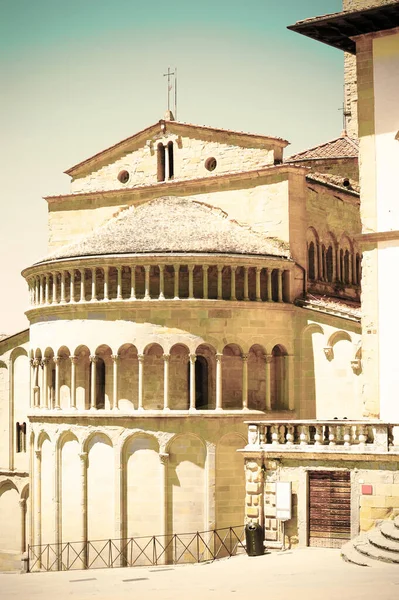 Άποψη Του Ιστορικού Κέντρου Του Arezzo Στην Ιταλία Arezzo Βρίσκεται — Φωτογραφία Αρχείου