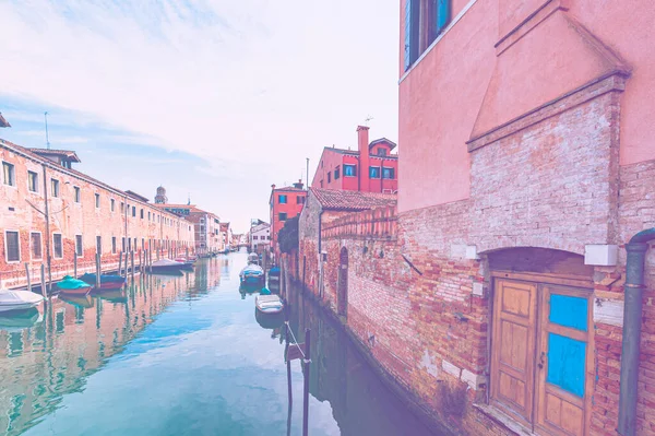 Заброшенная Венеция Выцветшей Цветовой Гамме Город Музей Расположен Группе Островов — стоковое фото