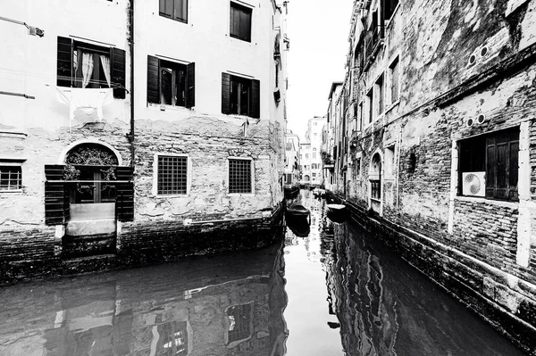 Venecia Abandonada Blanco Negro Museum City Está Situada Través Grupo —  Fotos de Stock