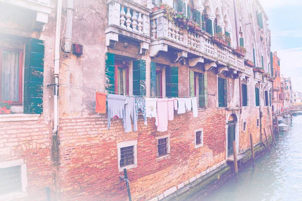Deserted Venice Faded Color Effect Museum City Situated Group Islands — Stock Photo, Image