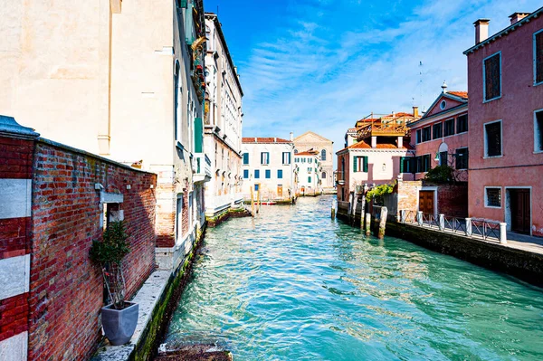 Deserted Streets Venice Museum City Situated Group Islands Separated Canals — Stock Photo, Image