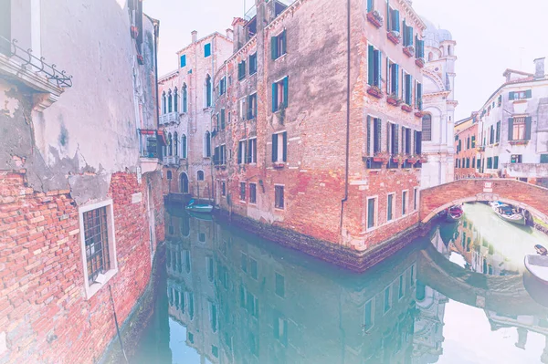 Veneza Deserta Efeito Cor Desbotada Museum City Está Situado Através — Fotografia de Stock