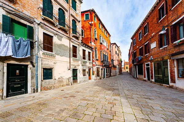 Deserted Streets Venice Museum City Situated Group Islands Separated Canals — Stock Photo, Image