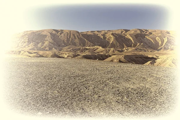 Colinas Rocosas Del Desierto Del Neguev Israel Foto Estilizada —  Fotos de Stock