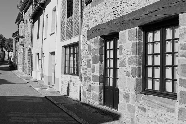 Rua Estreita Uma Pequena Cidade Medieval Francesa Foto Estilizada — Fotografia de Stock