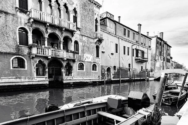 Deserted Venice Black White Museum City Situated Group Islands Separated — Stock Photo, Image