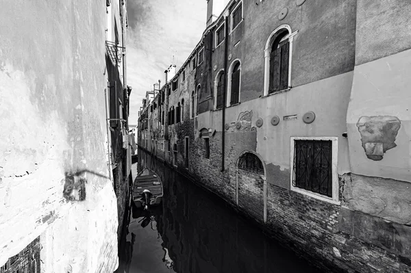 Verlassenes Venedig Schwarz Weiß Die Museumsstadt Erstreckt Sich Über Eine — Stockfoto