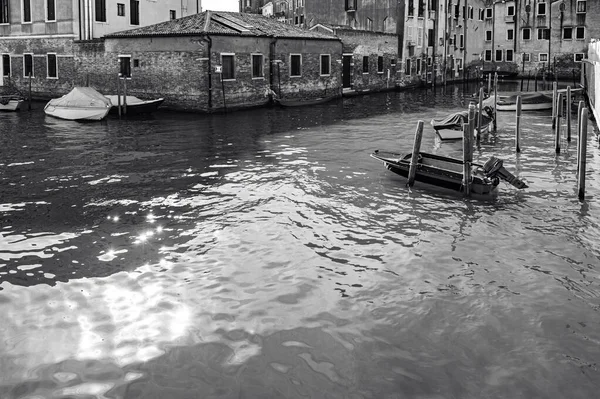 Deserted Venice Black White Museum City Situated Group Islands Separated — Stock Photo, Image