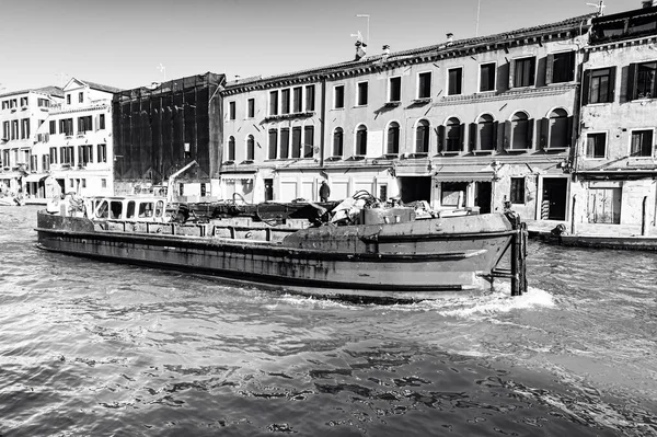 Deserted Venice Black White Museum City Situated Group Islands Separated — Stock Photo, Image