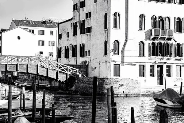 Deserta Veneza Preto Branco Museum City Está Situado Através Grupo — Fotografia de Stock