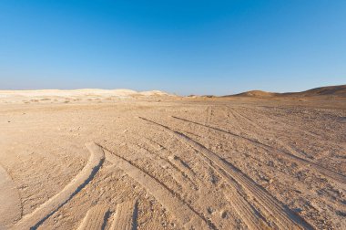 İsrail 'deki Negev Çölü' nün Rocky tepelerinin sonsuz ıssızlığı. Ortadoğu 'nun nefes kesici manzarası ve doğası.