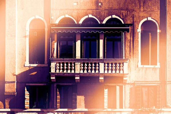 Italian Culture Venetian Facades Dawn Contemporary Style Venice Rich Poor — Stock Photo, Image