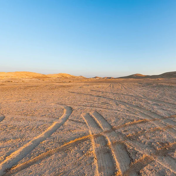 Desolate Infinity Rocky Hills Negev Desert Israel Breathtaking Landscape Nature — Stock Photo, Image