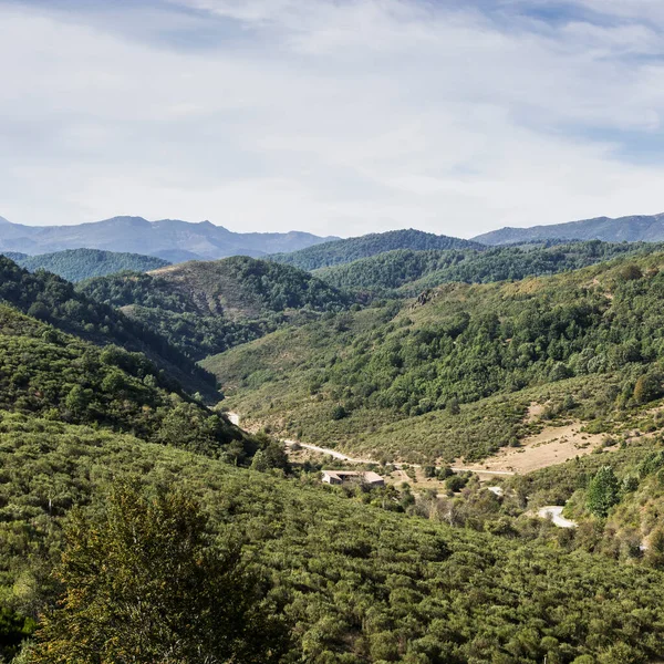 Bela Paisagem Espanha Com Vista Dramática Das Montanhas Cantábricas — Fotografia de Stock