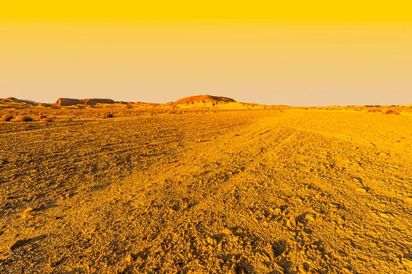 Paesaggio Mozzafiato Delle Formazioni Rocciose Nel Deserto Israele Scena Senza — Foto Stock