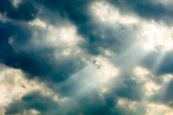 Nubes Tormentosas Masivas Pesadas Sin Luz Solar — Foto de Stock