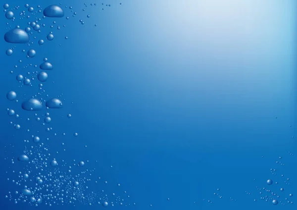 水中的气泡 — 图库矢量图片