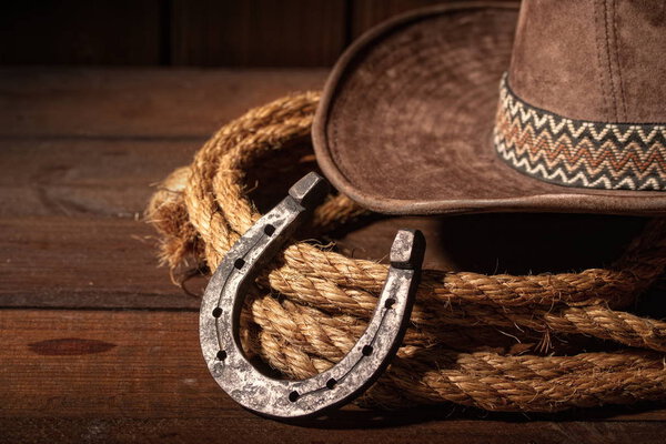 Horseshoe hat lasso
