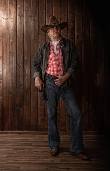 Cowboy de meia-idade — Fotografia de Stock