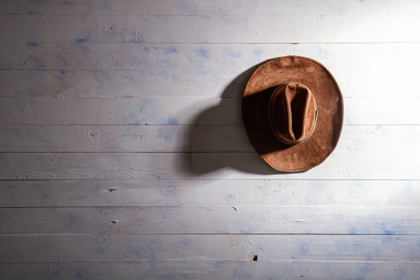 Wooden Wall Hat — Stock Photo, Image