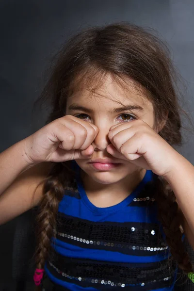 少し泣いている女の子 — ストック写真