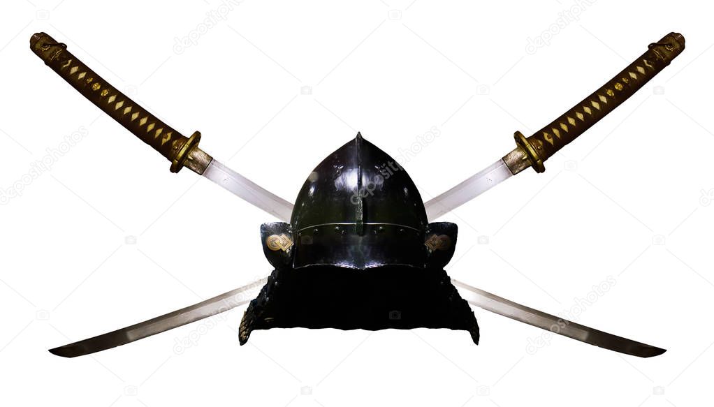 Samurai Katana and Helmet