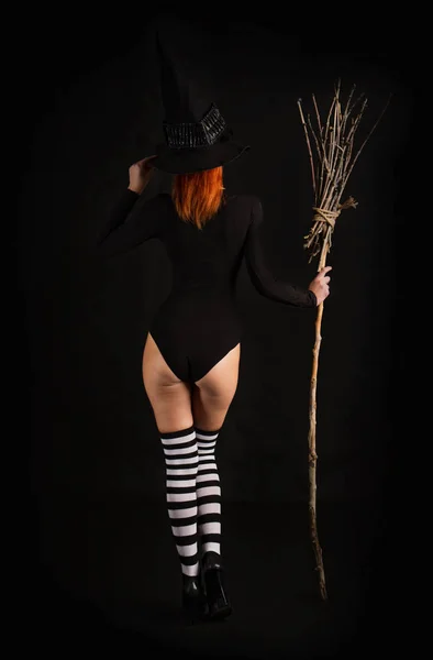 Sexy strega di Halloween — Foto Stock