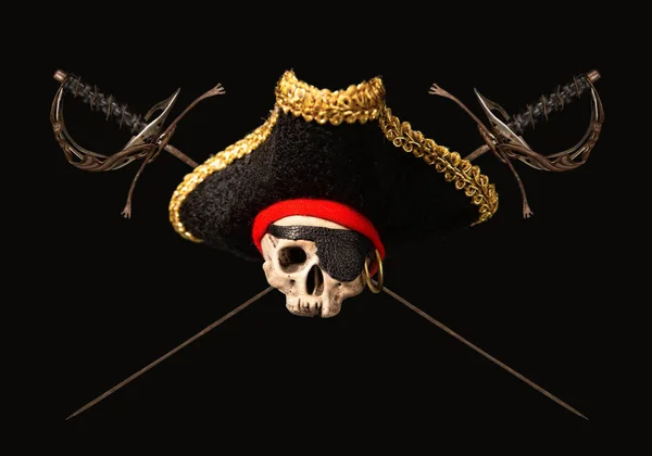 Skull and swords — Stock Photo, Image