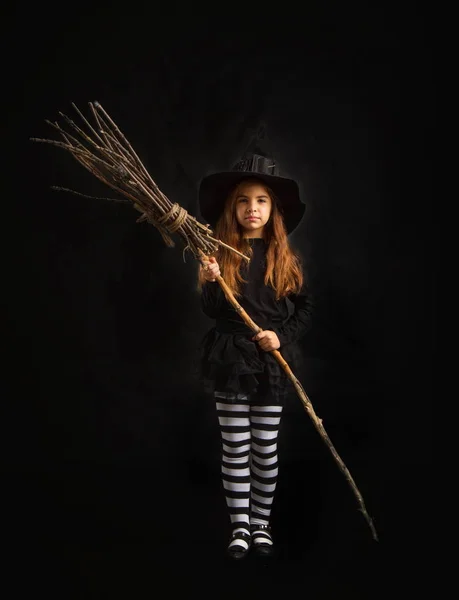 Kislány boszorkány — Stock Fotó